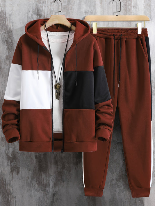 Color Block Casual Set