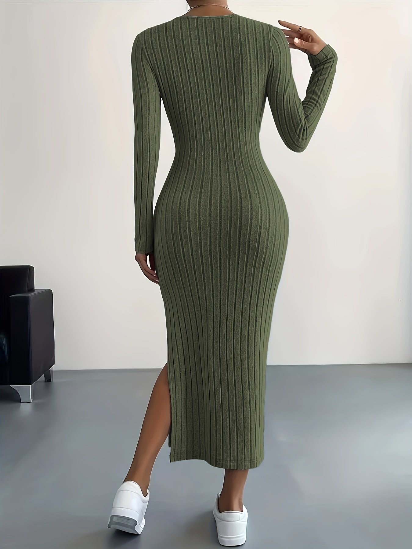 Ribbed Elegance Dress