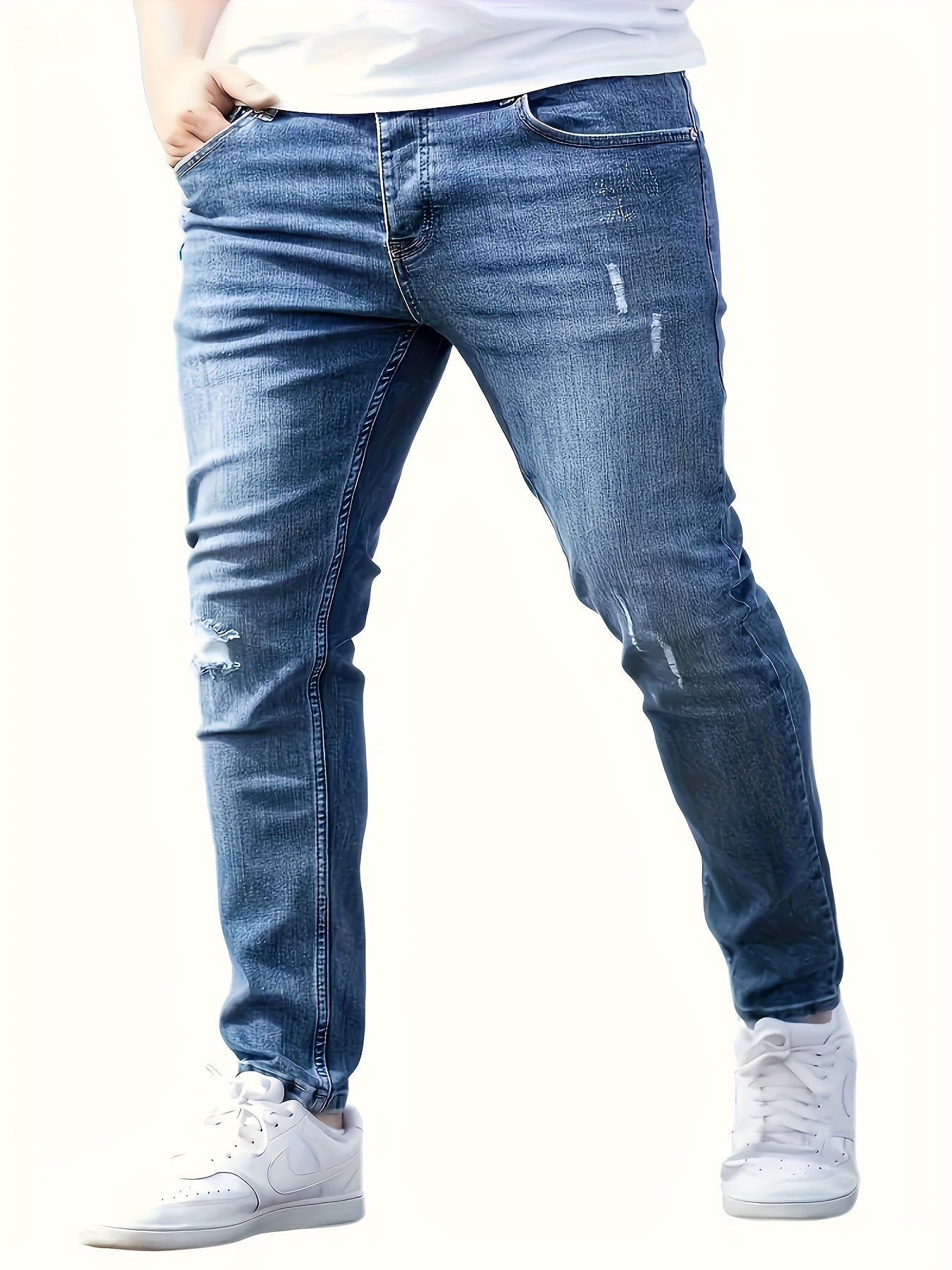 Casual Ripped Slim Fit