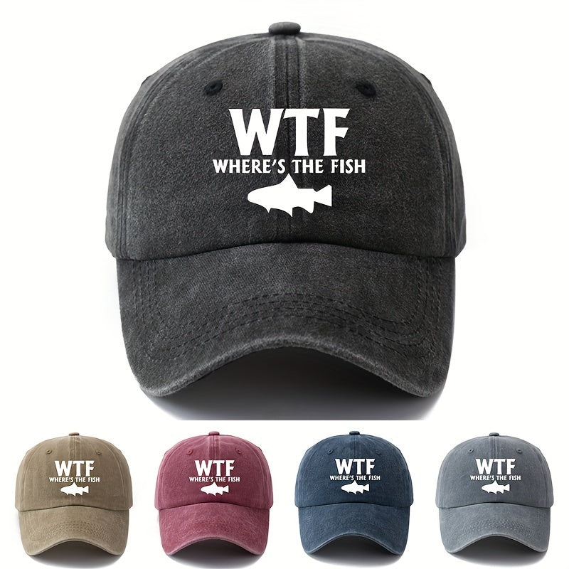 WTF Where's The Fish Baseball Cap