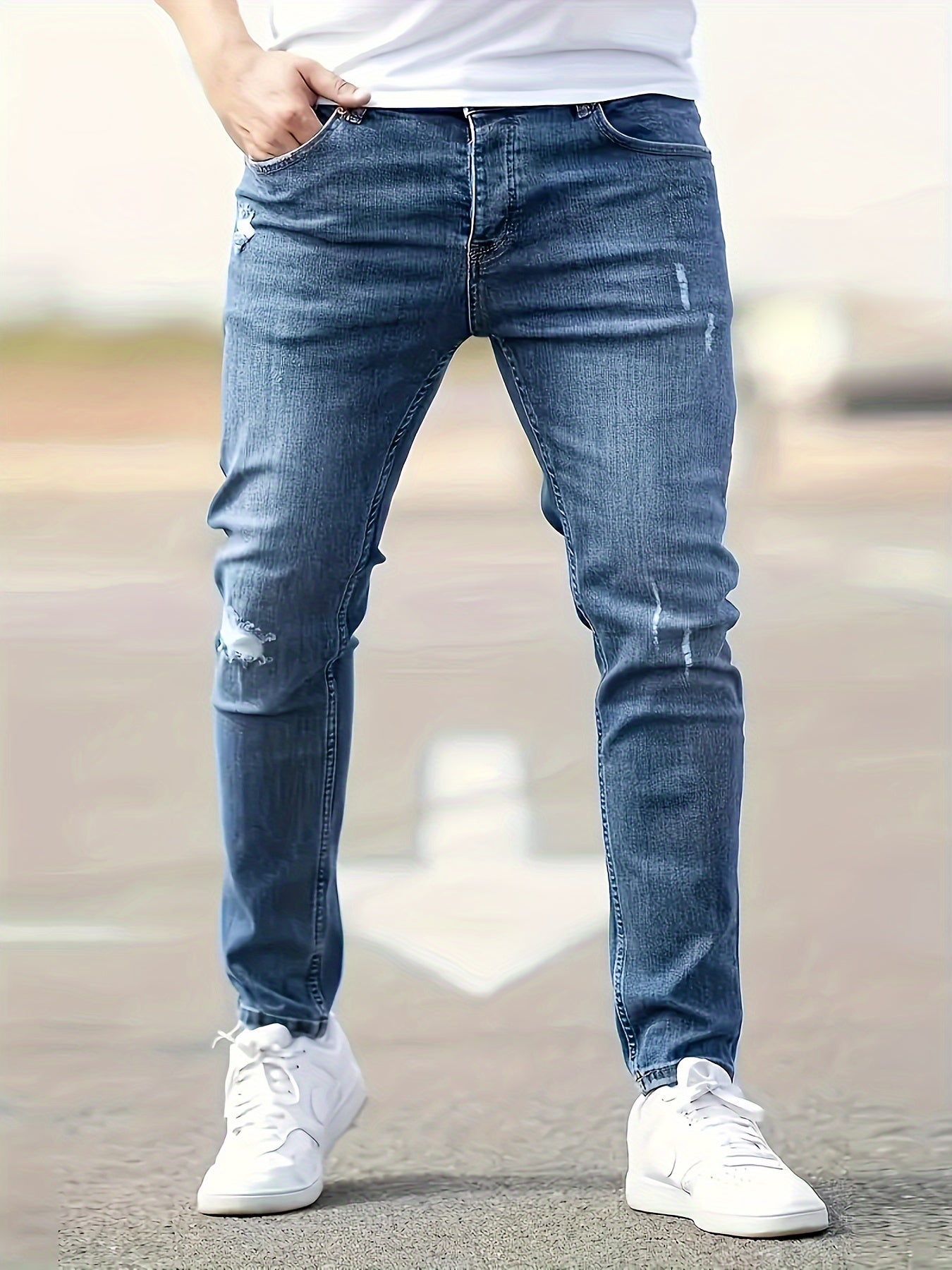 Casual Ripped Slim Fit