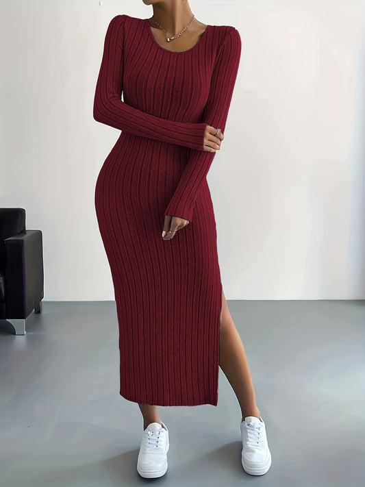 Ribbed Elegance Dress