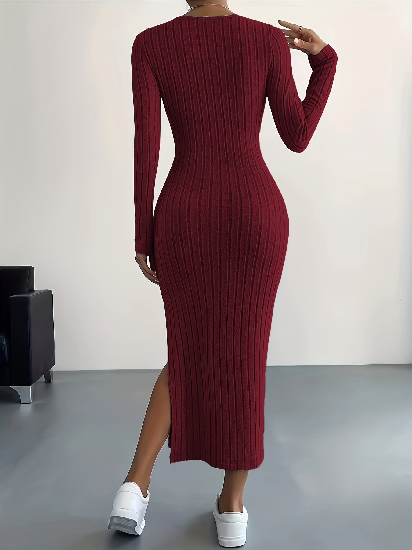 Ribbed Elegance Dress